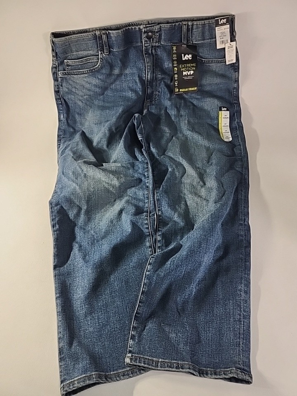 Lee Men’s Dark Blue Straight Jeans - Lee Extreme Motion MVP